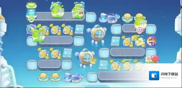 保卫萝卜4太空穿越第47关满星攻略