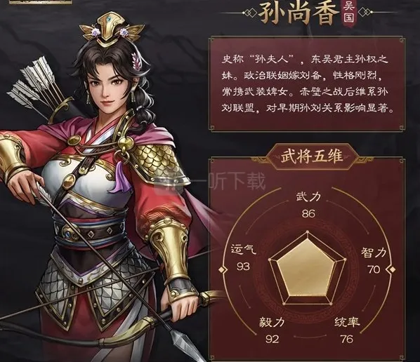 新三国志曹操传孙尚香技能介绍 新三国志曹操传孙尚香阵容推荐