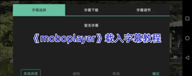 《moboplayer》载入字幕教程