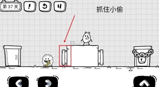 《茶叶蛋大冒险》第37关通关方法 抓住小偷完整指南