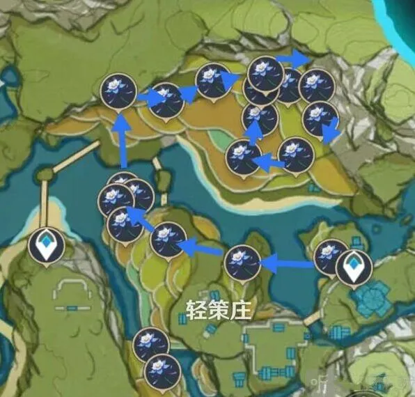 一路琉璃百合采集点分布图位置一览2022指南