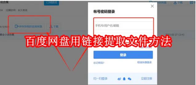 《百度》: 网盘链接提取文件技巧