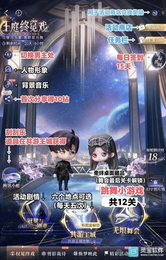 《恋与深空》：王庭终冕戏玩法教程