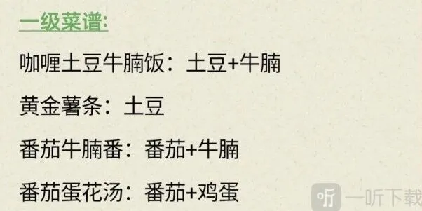 《我的休闲时光》菜谱完整指南