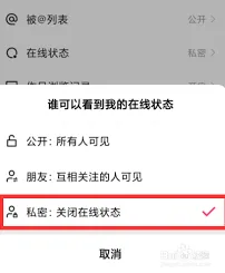 快手不让对方知道自己在线指导方法