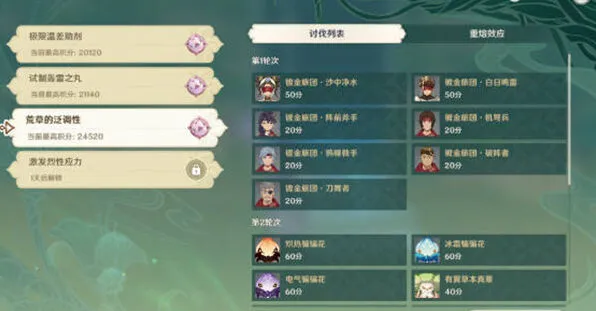《原神》片剂深研第三天满星攻略