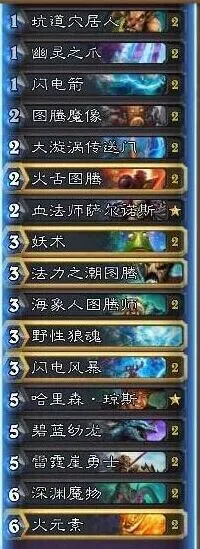 一路炉石传说卡组推荐 控场萨组合
