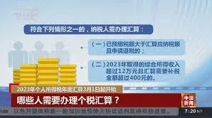 个人所得税年度汇算操作方法