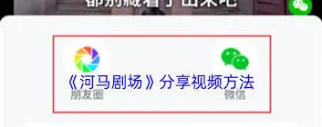 分享视频操作方法河马剧场
