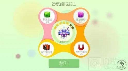 球球大作战五星绝地武士合成需要材料说明