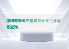 电子税务局绑定