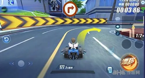 QQ飞车城市网吧赛道跑法指南
