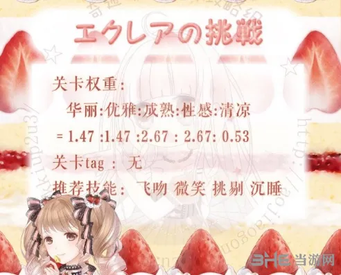 奇迹暖暖梦幻甜点第五天完美通关攻略