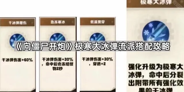 向僵尸开炮极寒大冰弹触发条件攻略