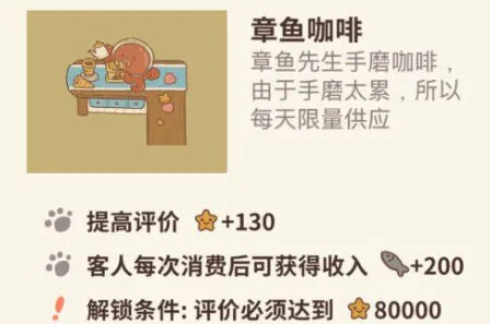 动物餐厅章鱼咖啡效果解析