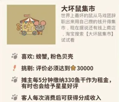 《动物餐厅》大坏鼠集市解锁全指南