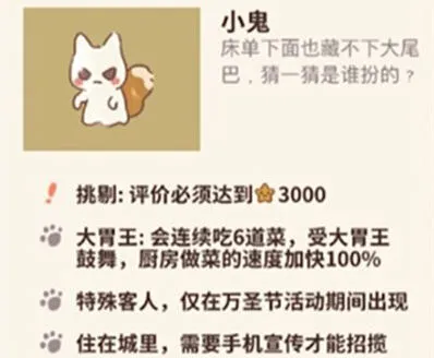 动物餐厅小鬼怎么解锁 条件指南