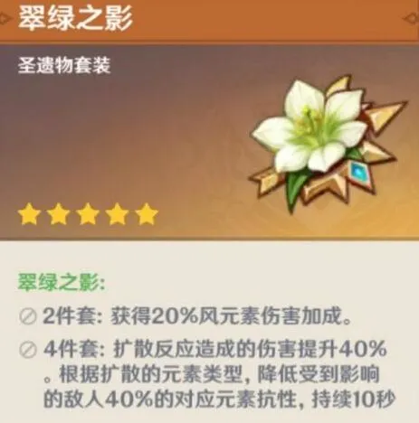 《原神》温迪圣遗物搭配技巧