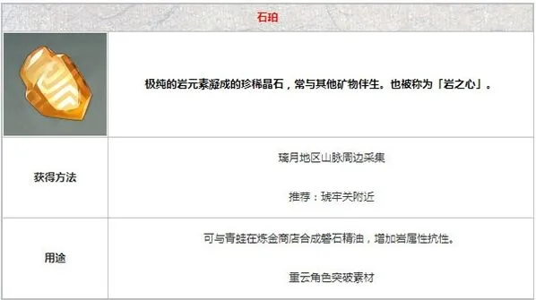 原神石珀分布图与采集方法指南