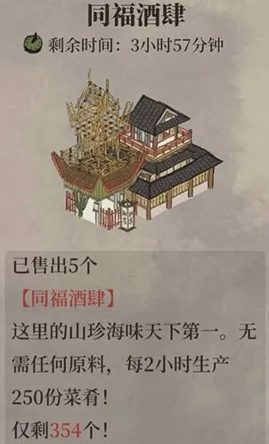 江南百景图同福酒肆获取技巧分享