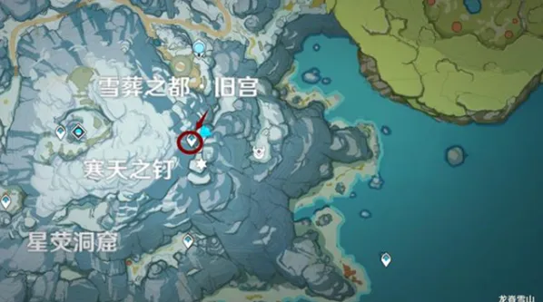 原神龙脊雪山石碑大门位置要点