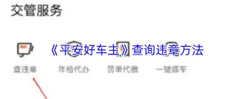 平安好车主驾驶行为评分查看详解