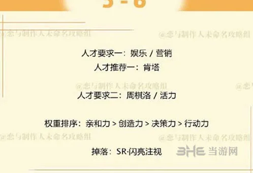 恋与制作人周棋洛副本5-6通关玩法