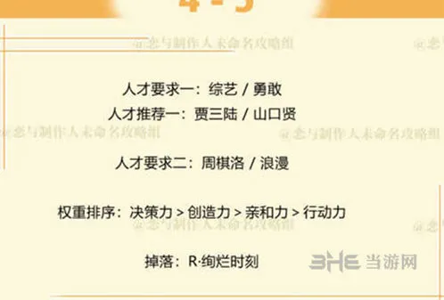 恋与制作人第四章4-5周棋洛拍摄副本玩法详解