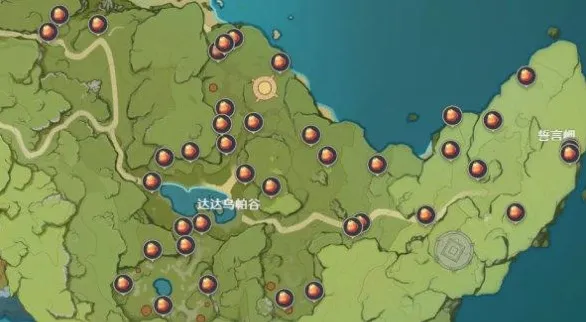 原神日落果分布图 采集路线技巧