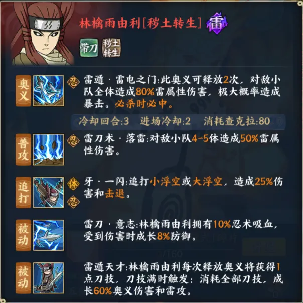 火影忍者林檎雨由利秽土转生阵容全解