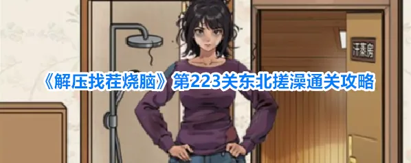 《解压找茬烧脑》第223关东北搓澡通关攻略