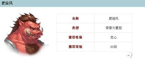 倩女幽魂肥旋风属性成长数据