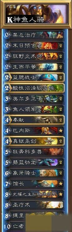 炉石传说卡拉赞鱼人骑卡组全面解析