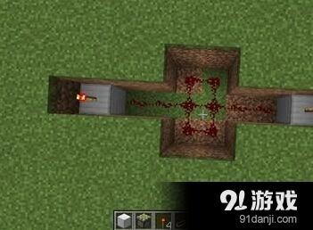 我的世界红石装置之二阶自动门