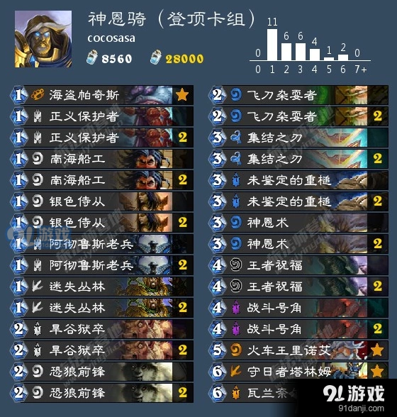 炉石传说橙武神恩骑上分攻略