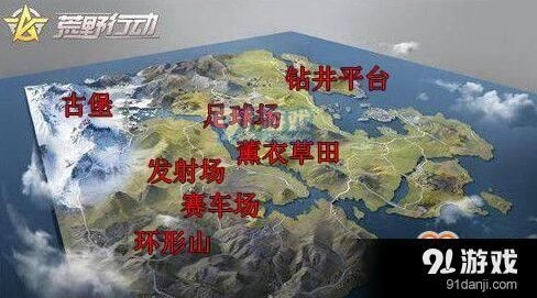 荒野行动新地图标志性建筑资源分布