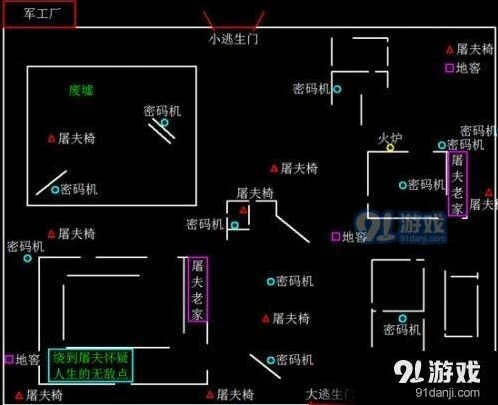 第五人格圣心医院地图解析攻略