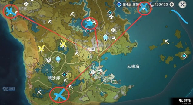 原神卡等级玩家刷讨债人 位置分布全面指南