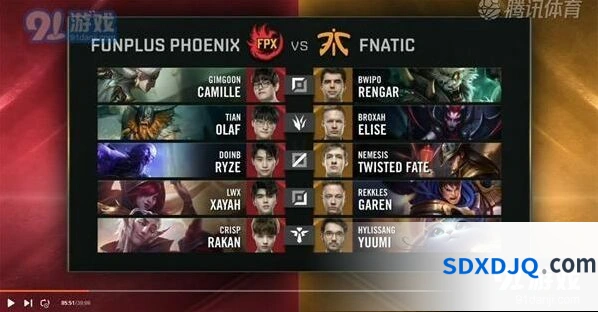 英雄联盟S9八强赛FPX vs FNC首局精彩解说