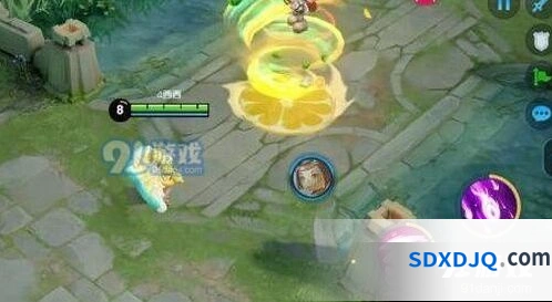 王者荣耀小乔星元快乐冲鸭特效