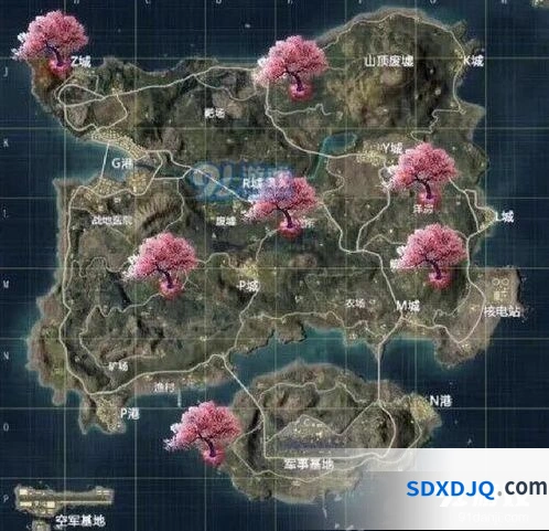和平精英七个祈愿树在哪 位置分布详解