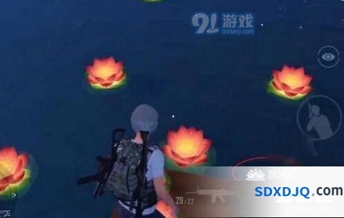 和平精英中秋月兔模式河灯位置说明