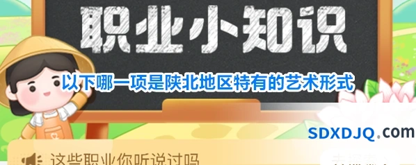 以下哪一项是陕北地区特有的艺术形式