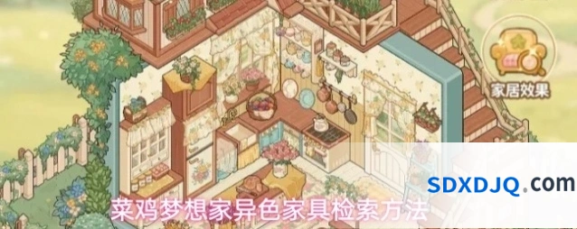 菜鸡梦想家异色家具检索方法