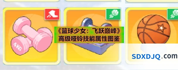 《篮球少女：飞跃巅峰》高级哑铃技能属性图鉴