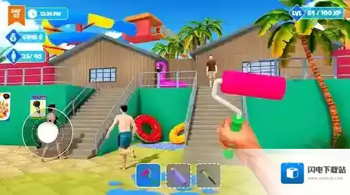 水上乐园模拟器游客