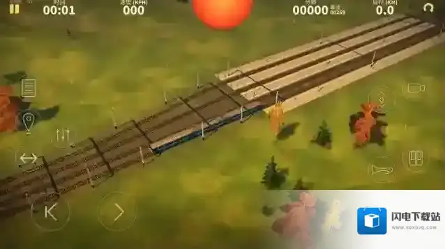 电动火车模拟器游玩