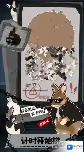 挤在一起的兔兔在一起