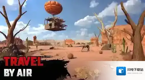 沙漠生存建造木筏