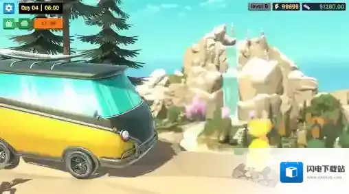 房车露营模拟器停下